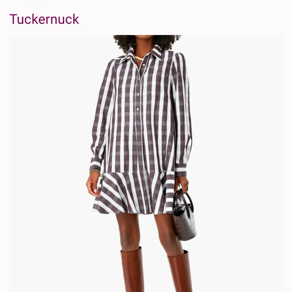 Tuckernuck Espresso Check Callahan Shirt Dress